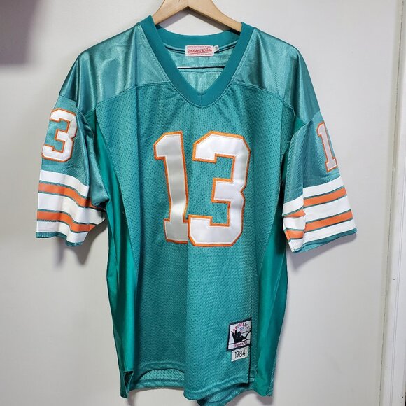 MITCHELL & NESS Dan Marino Miami Dolphins 1994 Throwbacks Jersey Aqua Men 50, XL - Picture 2 of 11